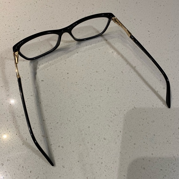 Black and Gold Versace Eyeglasses - Picture 3 of 5